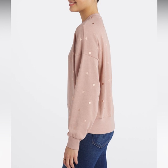 XS THREADS 4 THOUGHT Naia Metallic Dot Knit Top - Pink - Picture 3 of 10